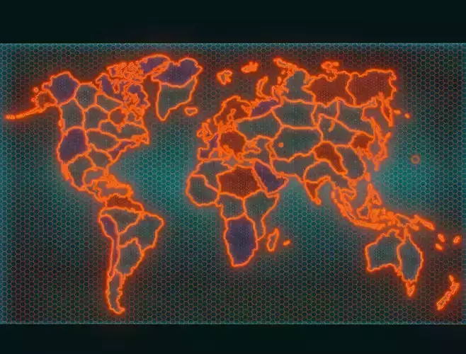 3D World Global Map Texture