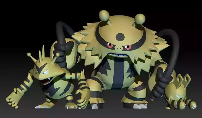 Pokemon Elekid Eletabuzz Electivire