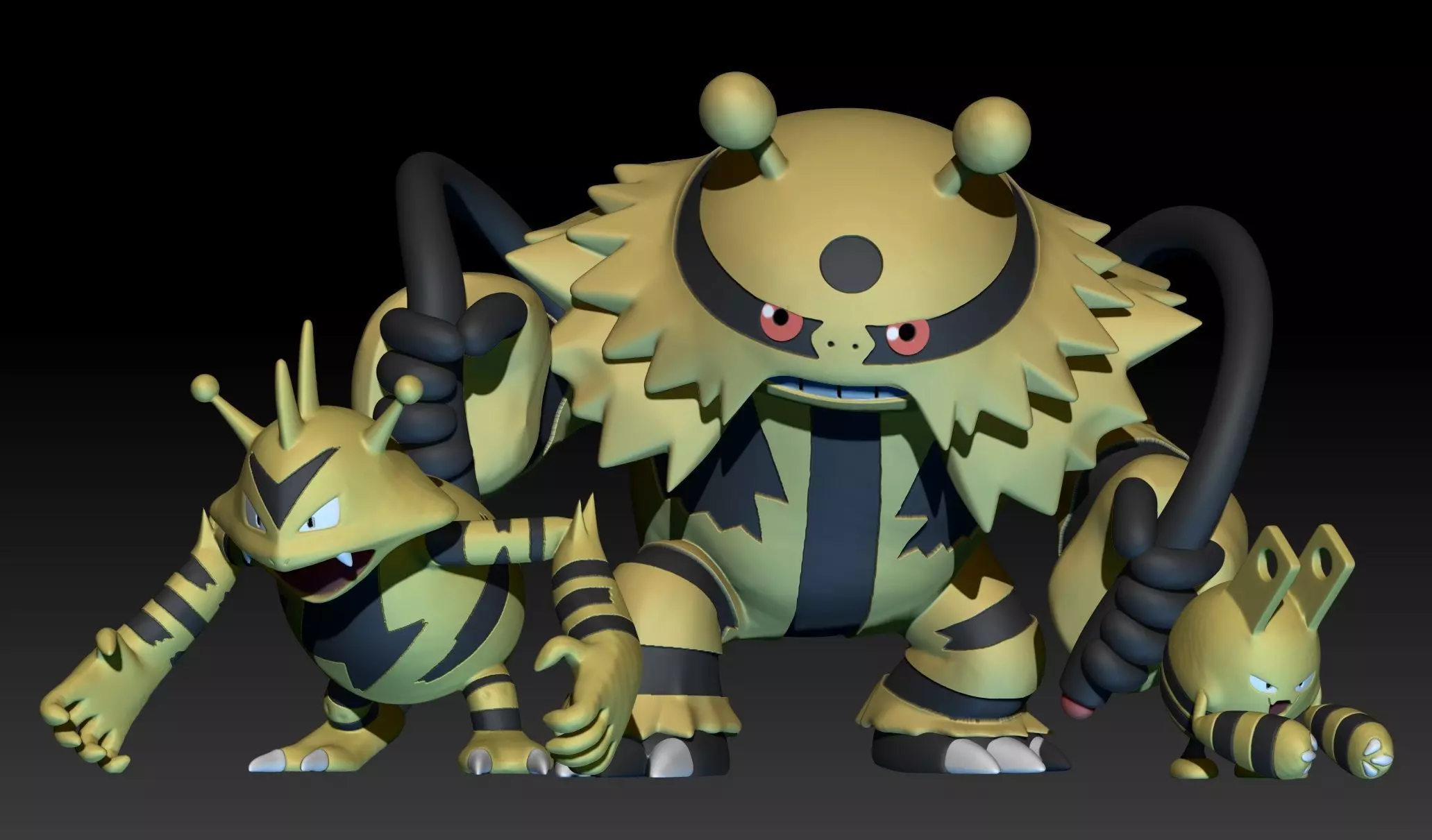 Pokemon Elekid Eletabuzz Electivire 3D print model_0