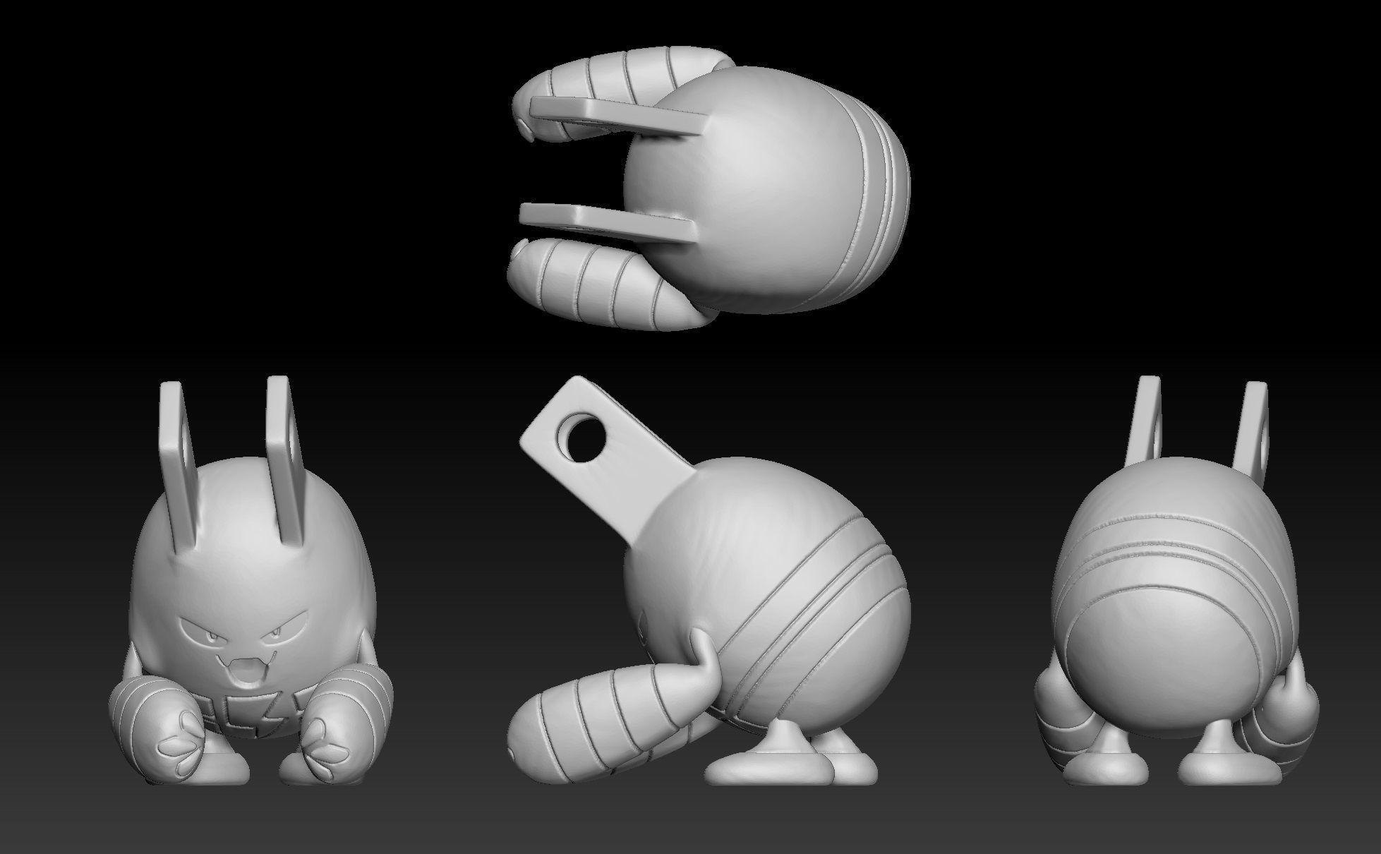 Pokemon Elekid Eletabuzz Electivire 3D print model_1