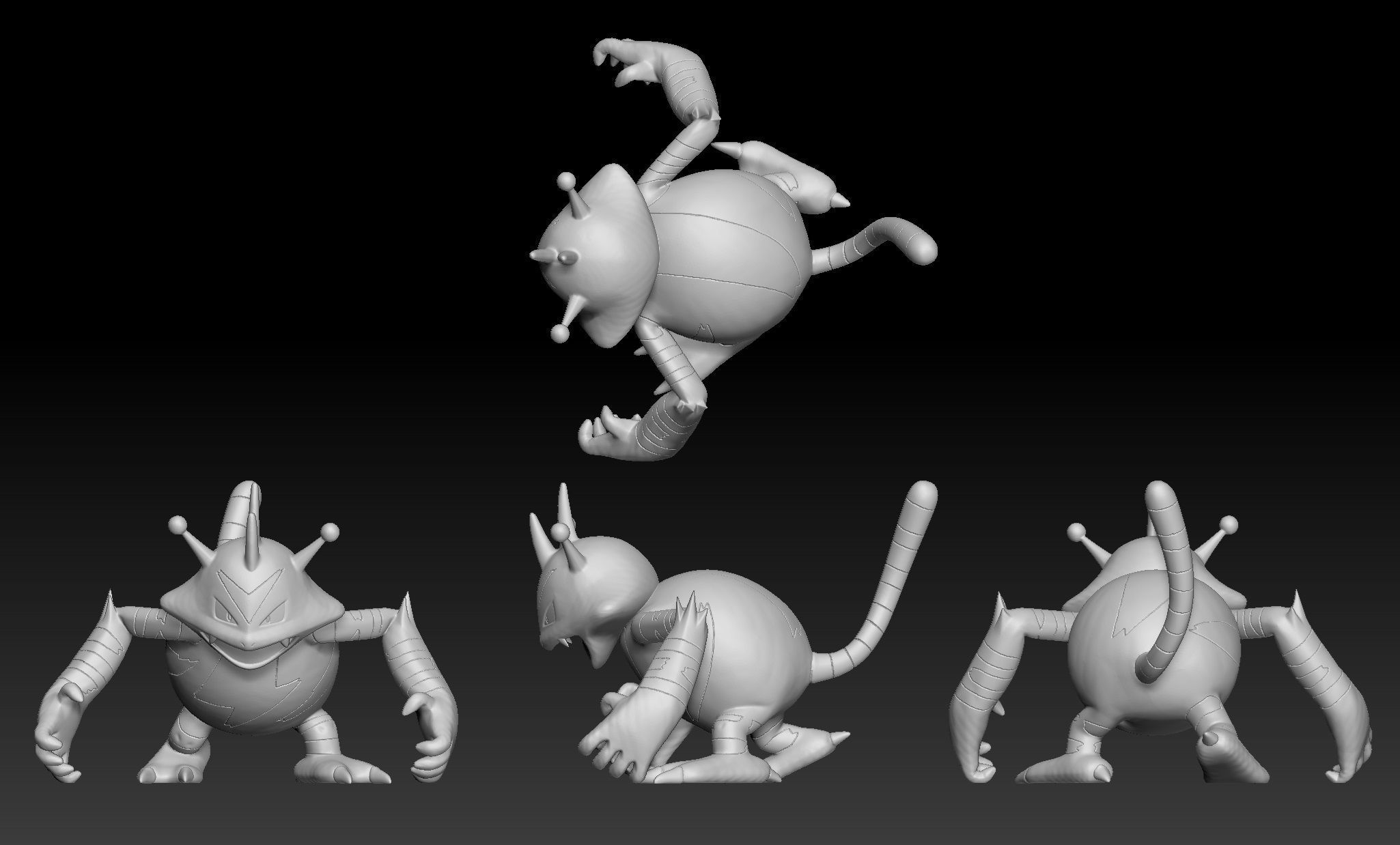 Pokemon Elekid Eletabuzz Electivire 3D print model_2