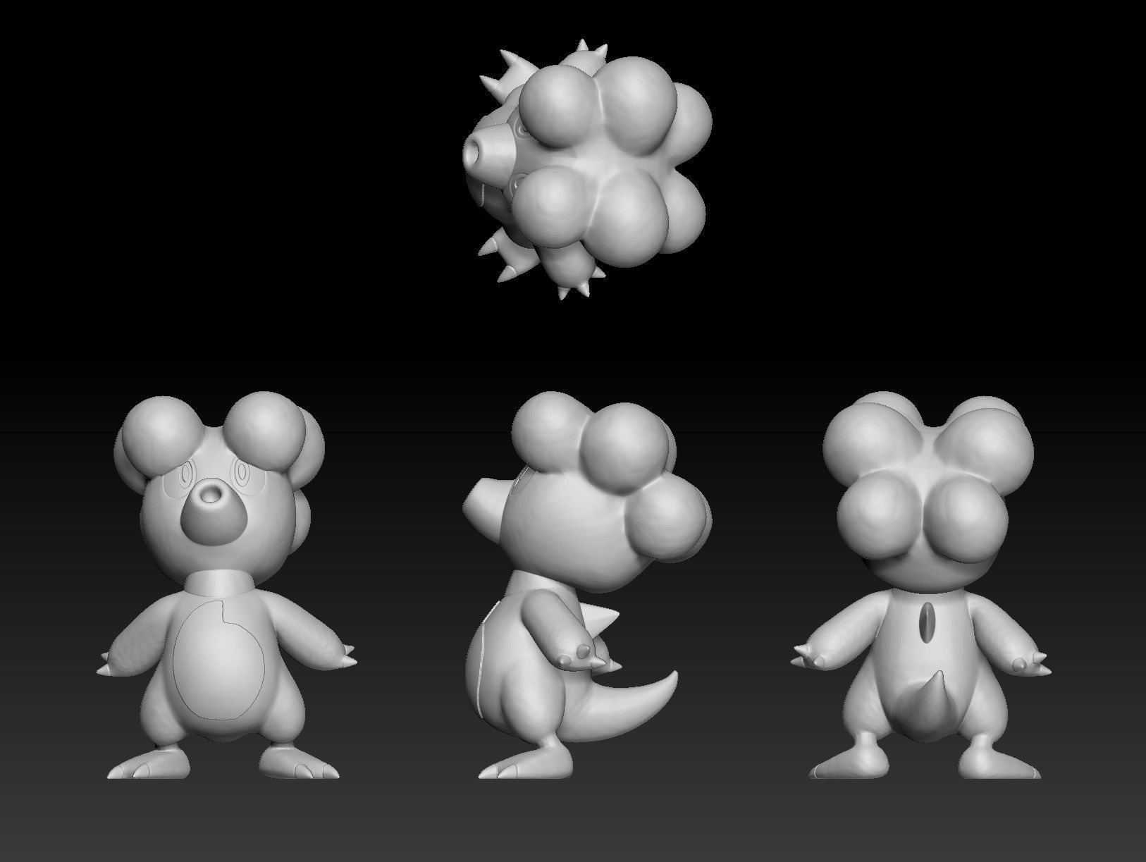 Pokemon Magby Magmar Magmortar 3D print model_1