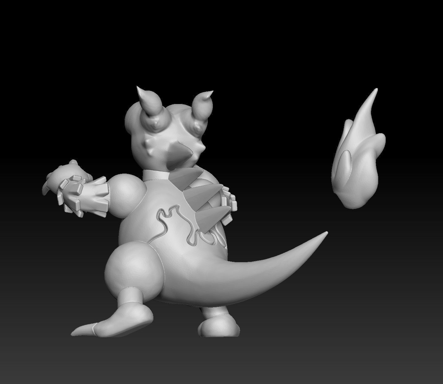 Pokemon Magby Magmar Magmortar 3D print model_4