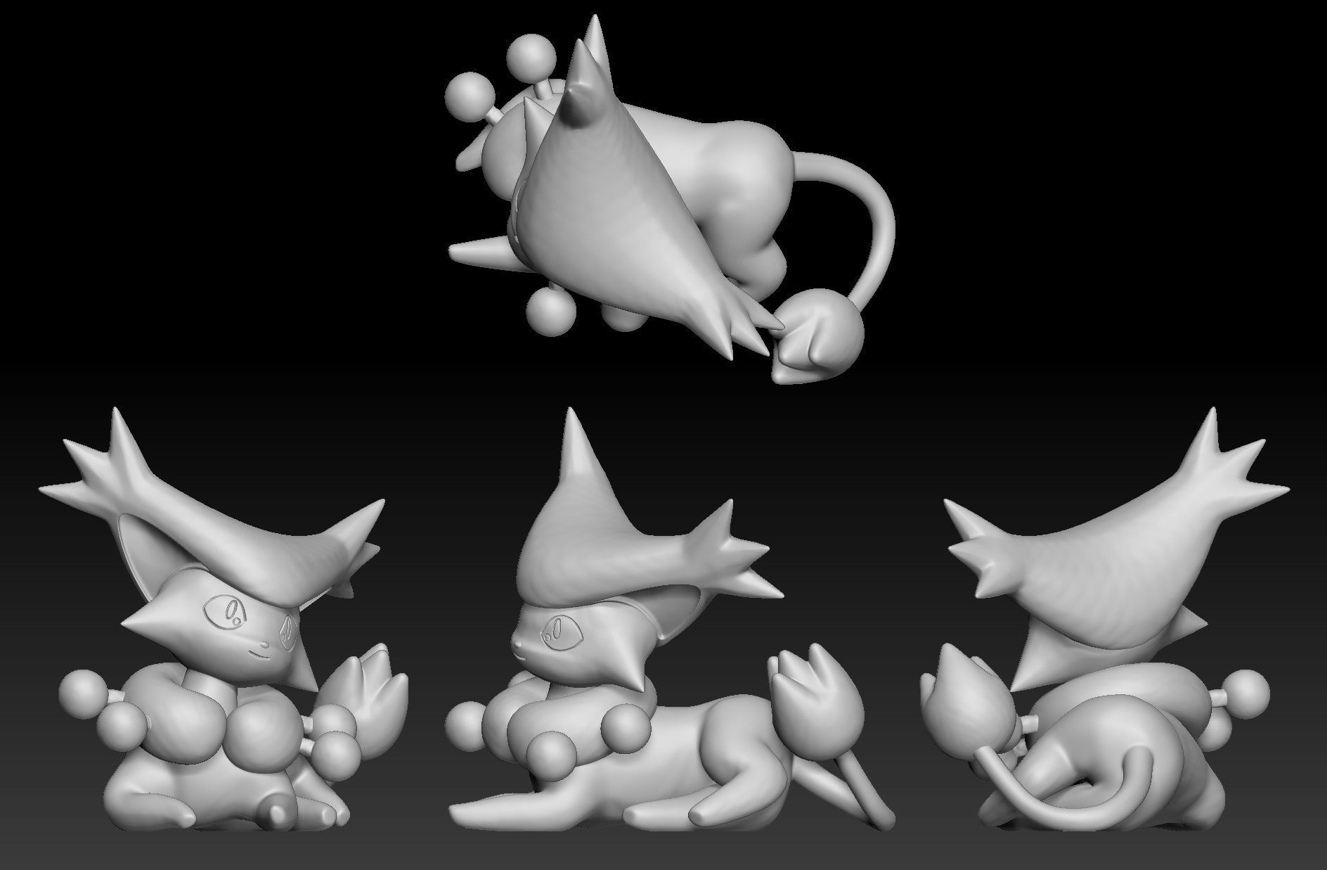 Pokemon Skitty Delcatty 3D print model_2