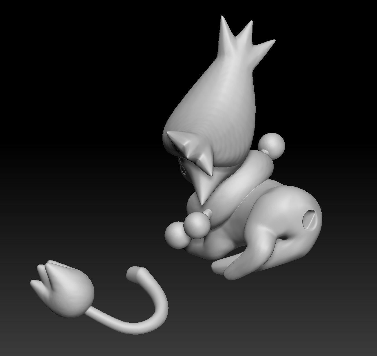 Pokemon Skitty Delcatty 3D print model_3
