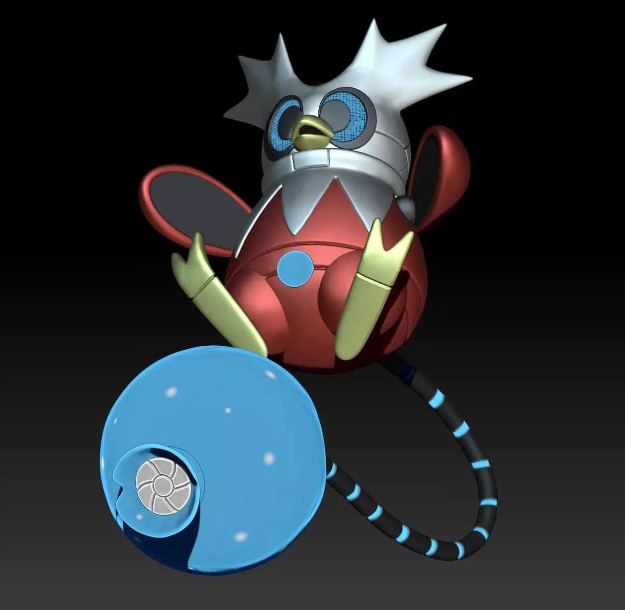 Pokemon Paradox Future Delibird Iron Bundle 3D print model_0