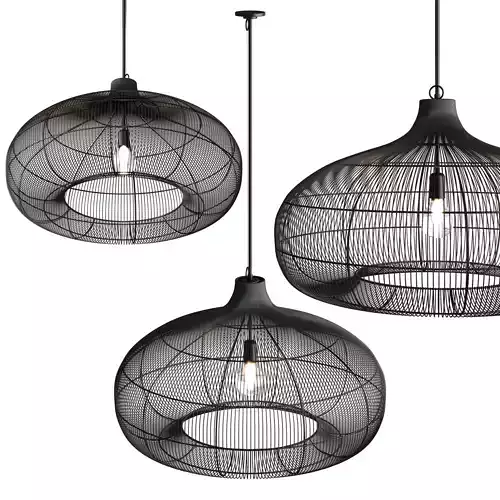 Urchin Pendant in Night Sky