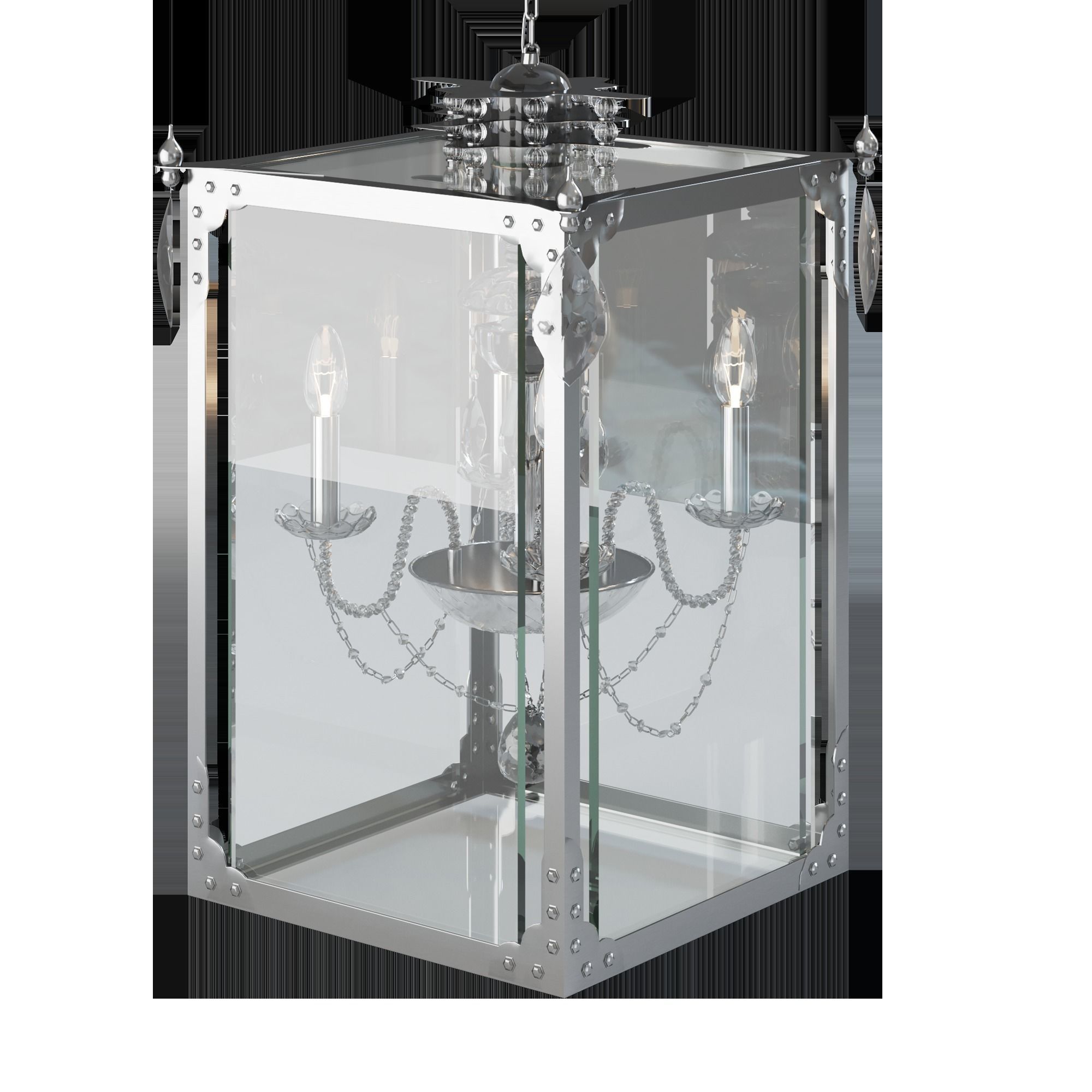 VANDERPUMP CHANDELIER NICKEL 3D model_2