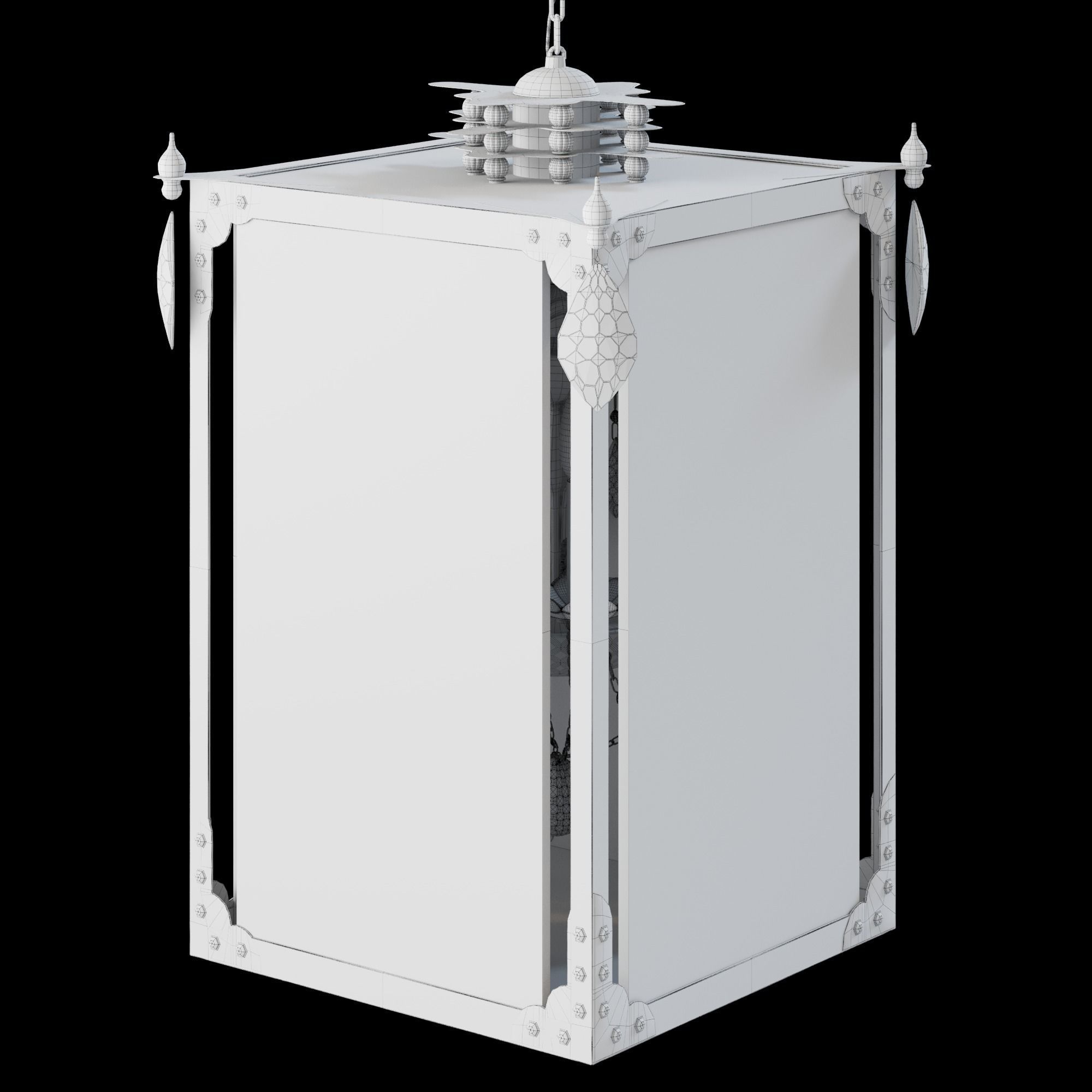 VANDERPUMP CHANDELIER NICKEL 3D model_3