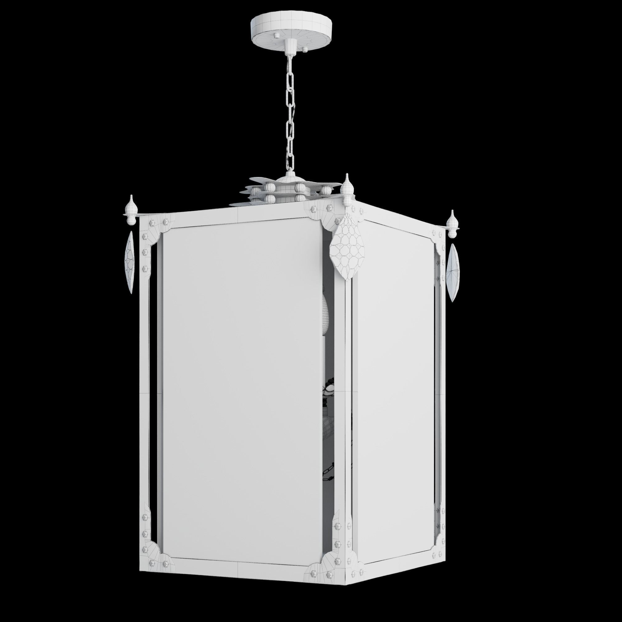 VANDERPUMP CHANDELIER NICKEL 3D model_1