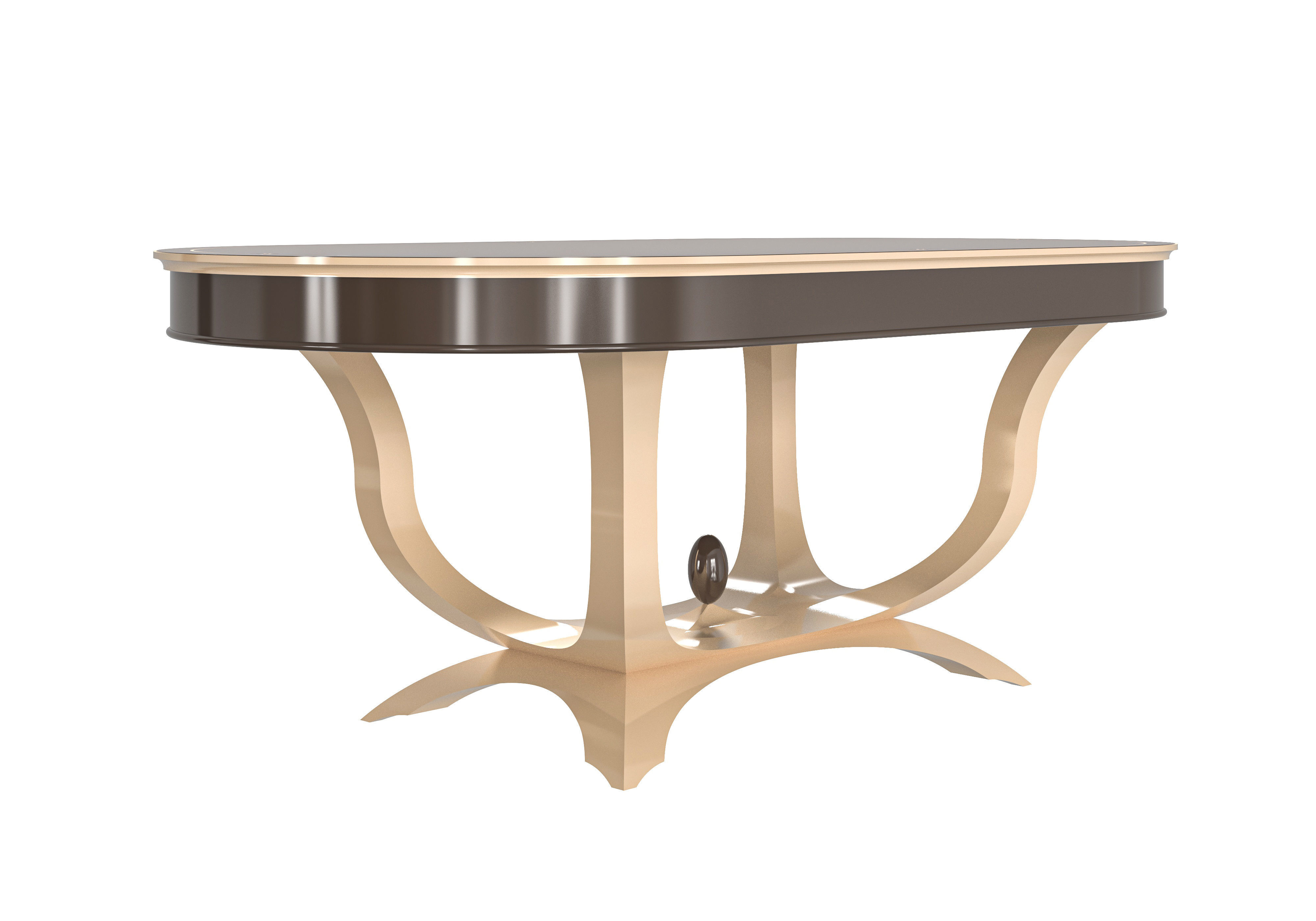 Magnificent oval table by MODENESE 3D model_1