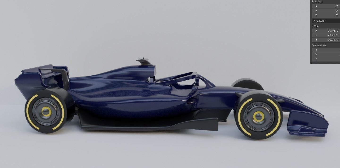 F1 2026 FIA concept car 3D print model_1