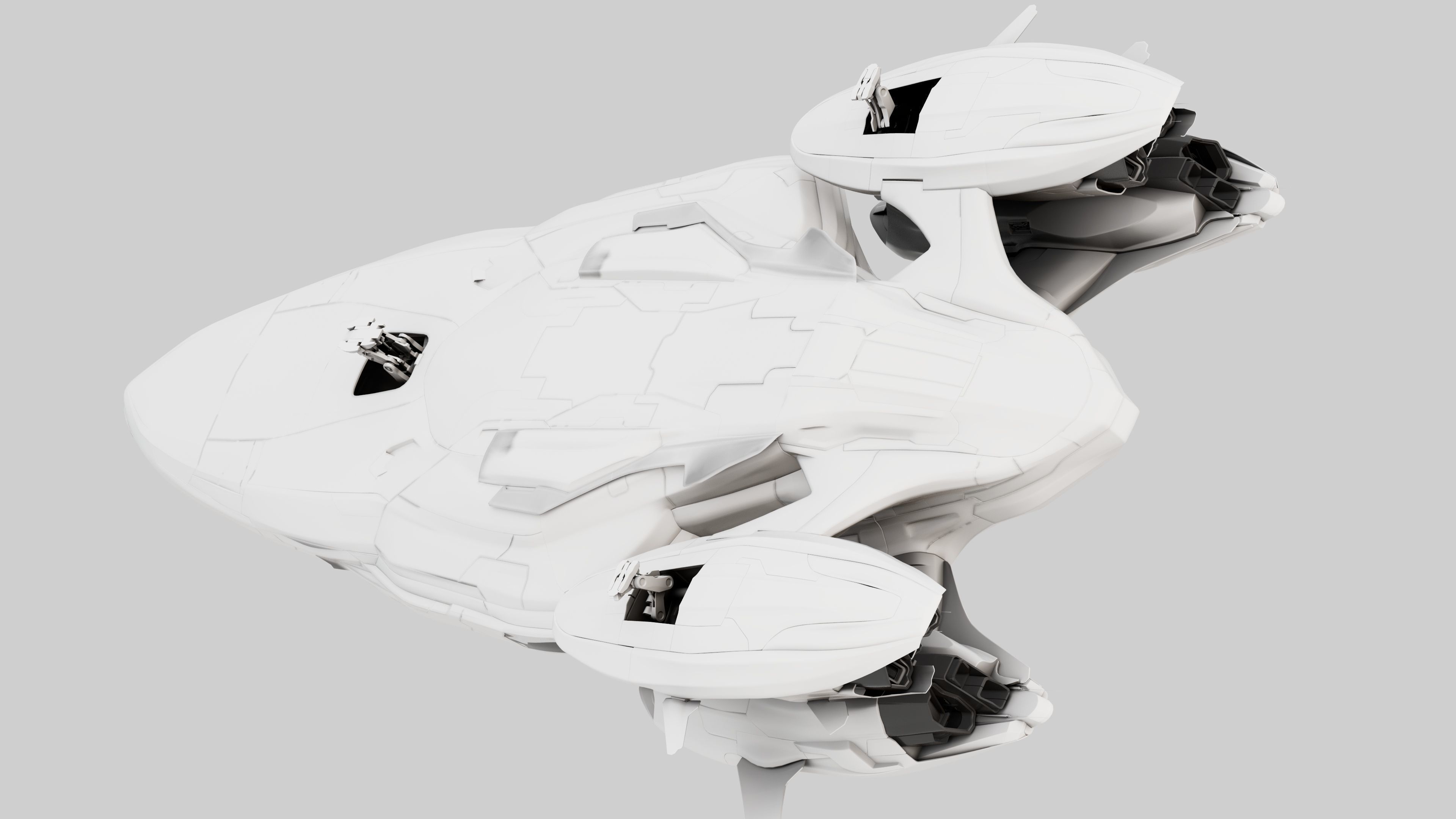 Ares Spaceship 3D model_4