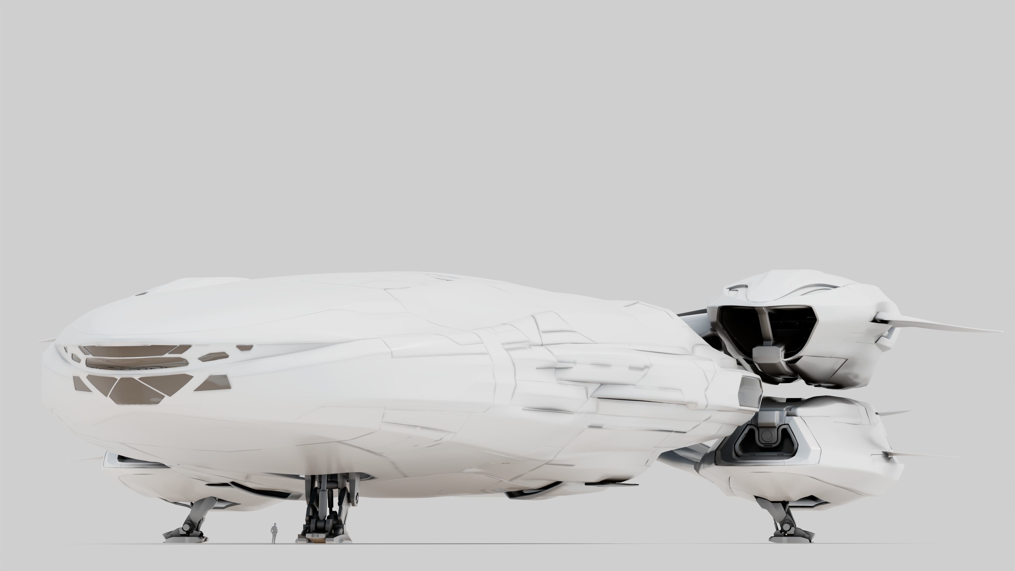 Ares Spaceship 3D model_1