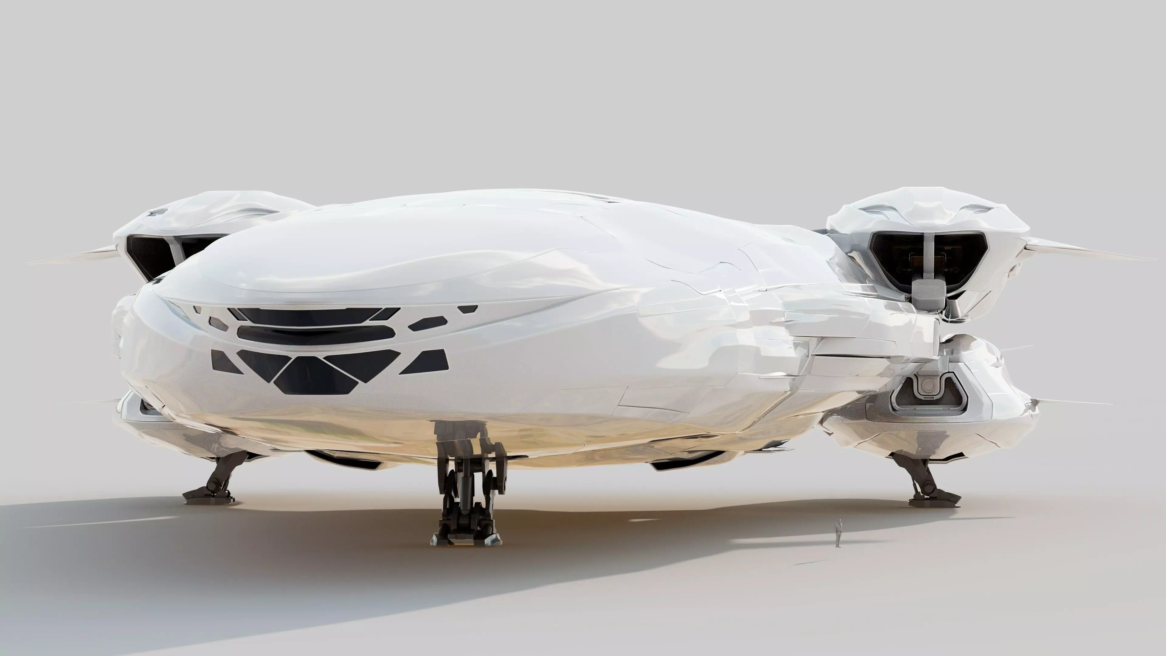 Ares Spaceship 3D model_0