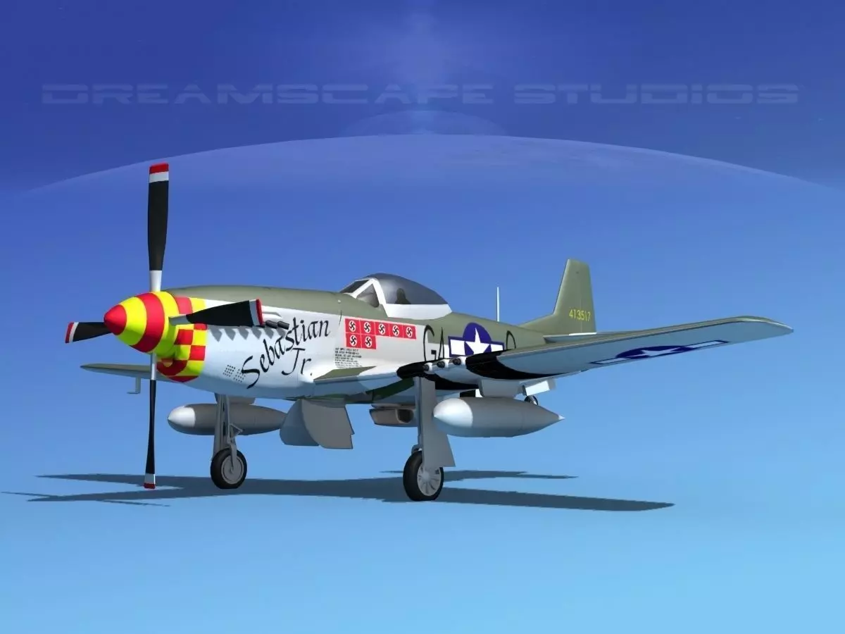 P-51D Mustang Sebastian Jr 3D model