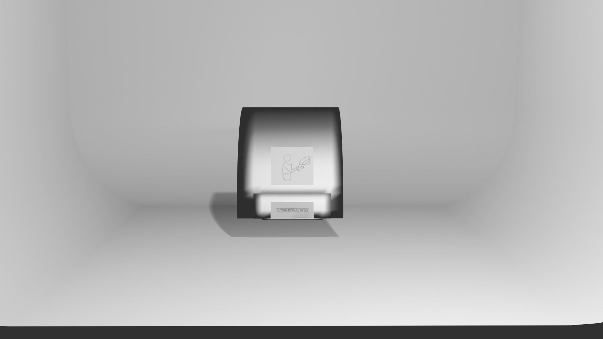 Hand dryer 3D model_1