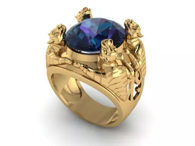 RING TIGER 3D print model_0