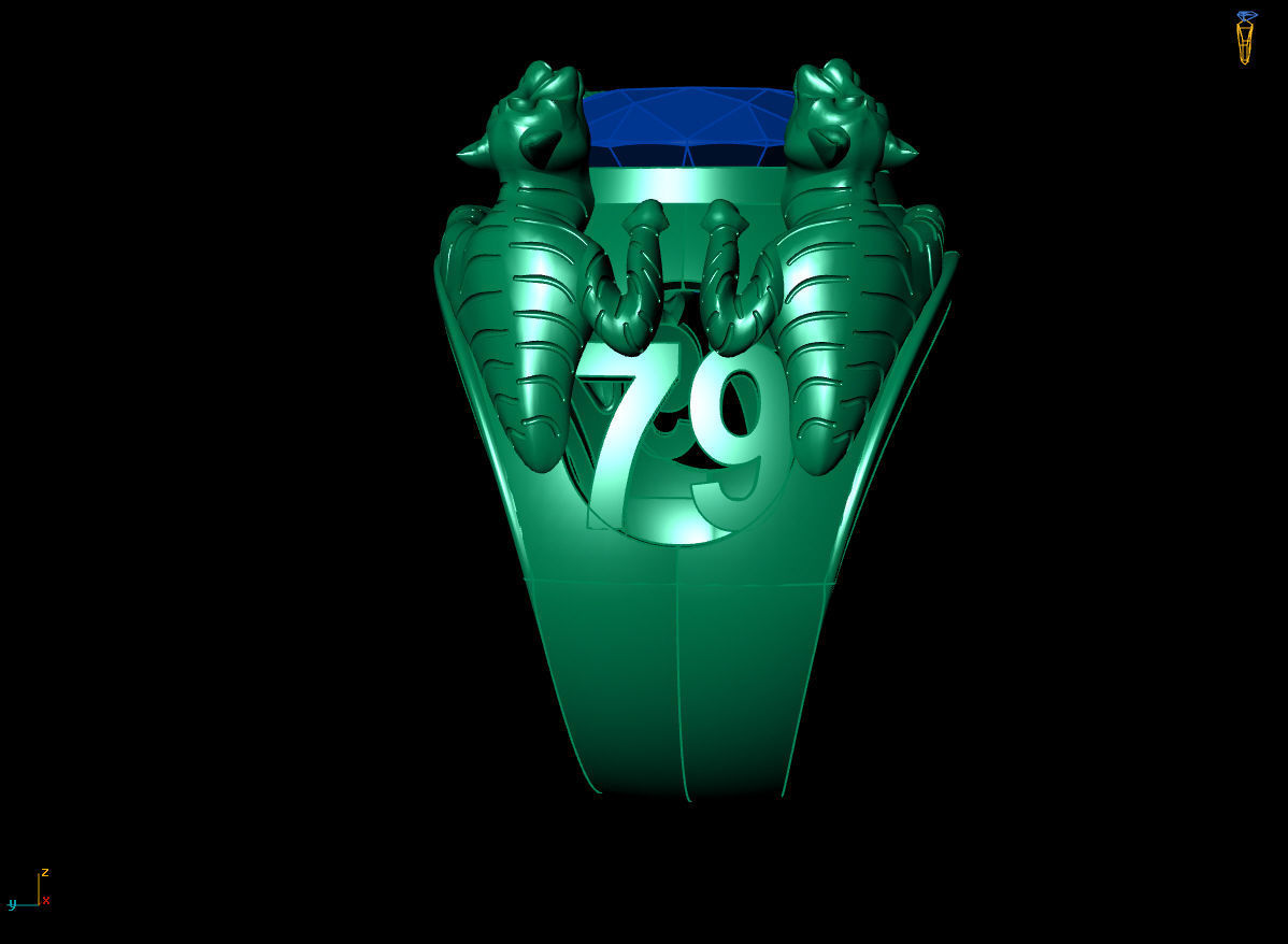 RING TIGER 3D print model_3