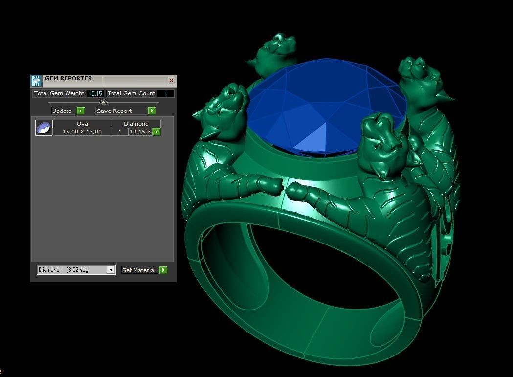 RING TIGER 3D print model_4