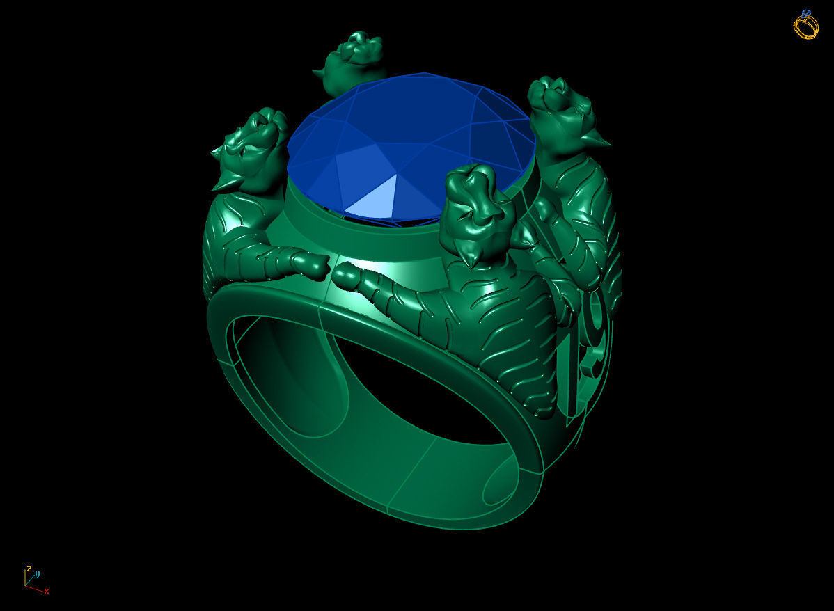 RING TIGER 3D print model_1