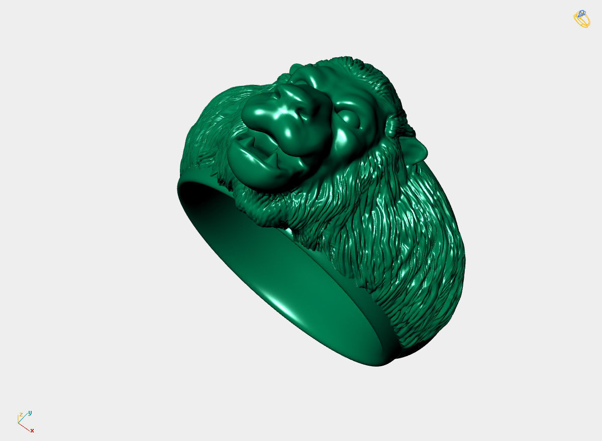 RING MONKEY 3D print model_1