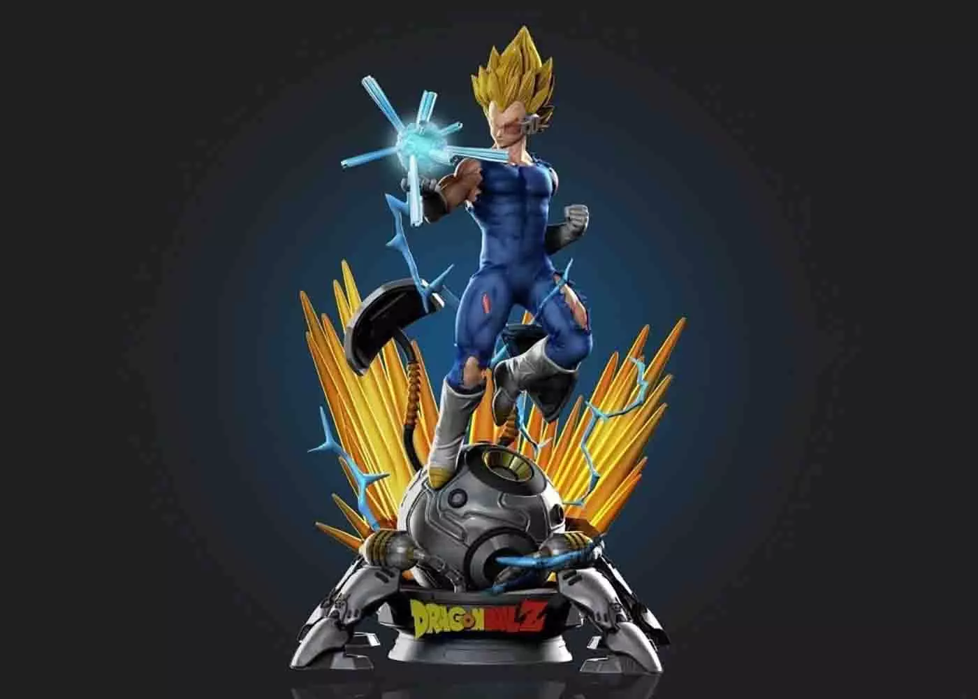 SSJ Vegeta on Capsule Dragon Ball 3D Model Ready to Print 3D print model_0