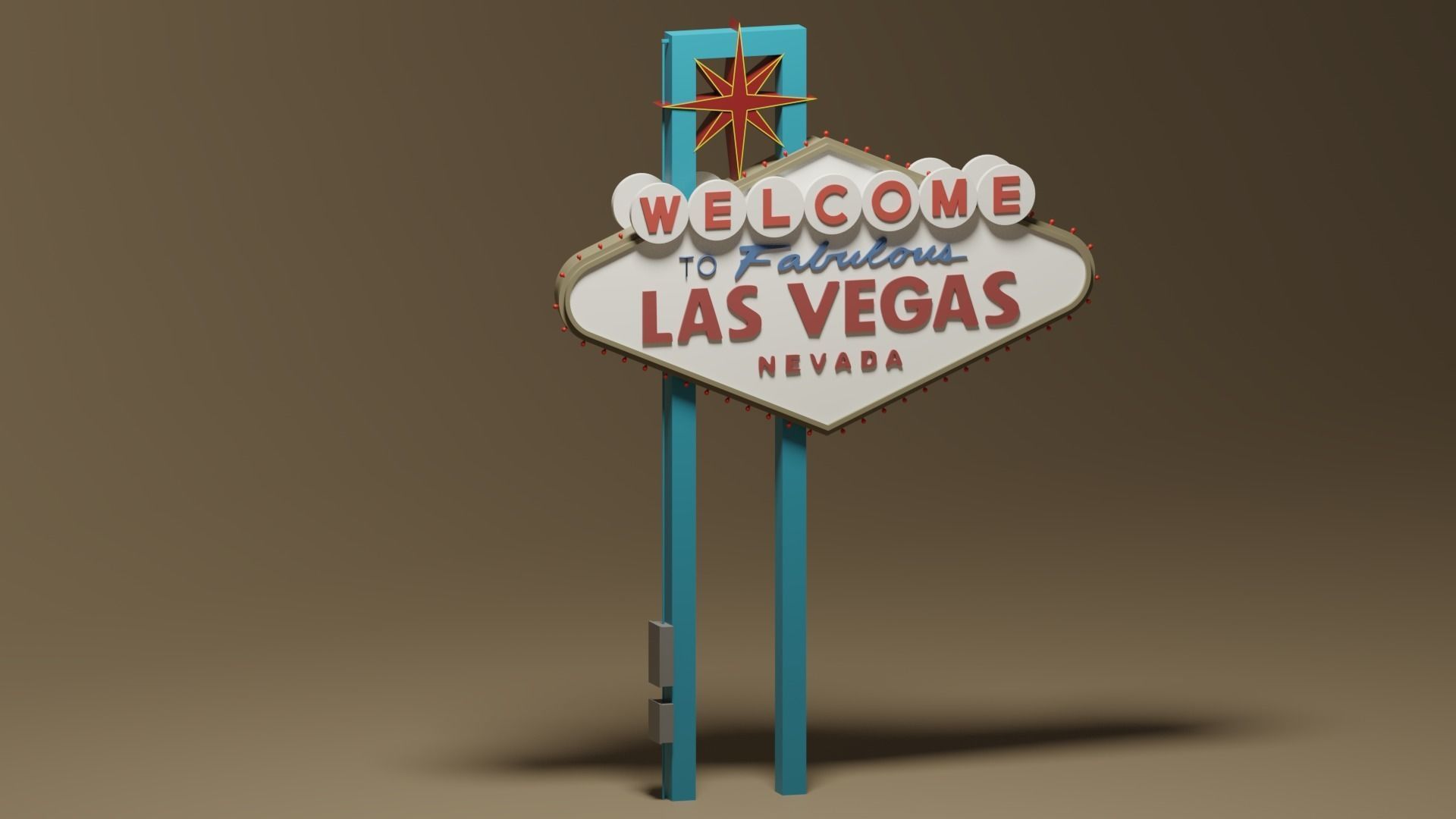 Welcome to Fabulous Las Vegas Sign 3D model_1