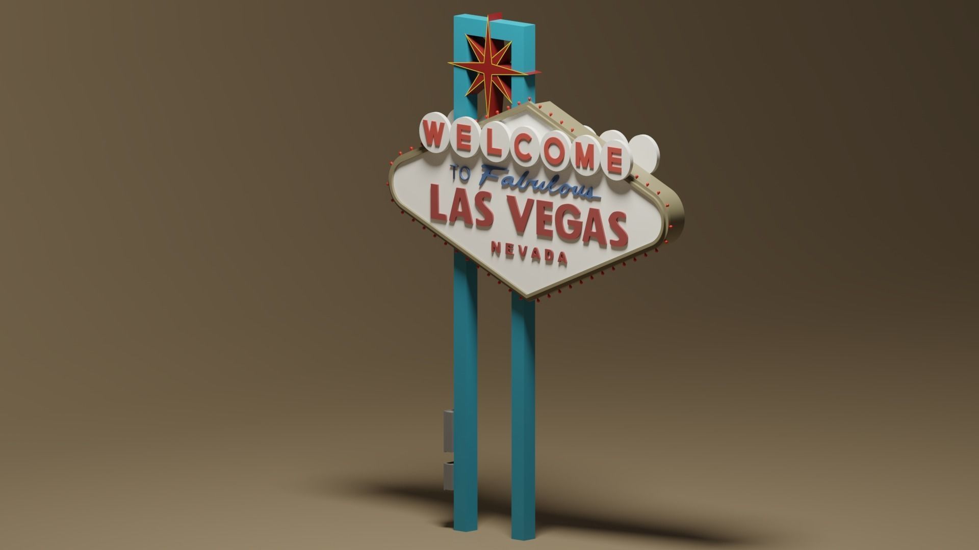 Welcome to Fabulous Las Vegas Sign 3D model_4