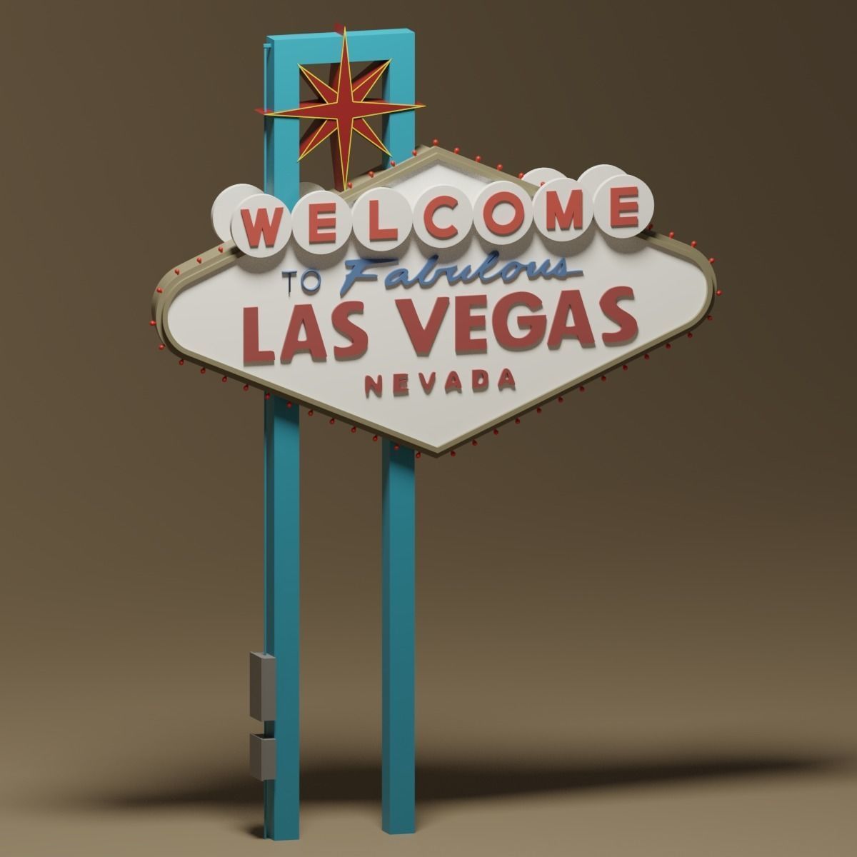 Welcome to Fabulous Las Vegas Sign 3D model_8