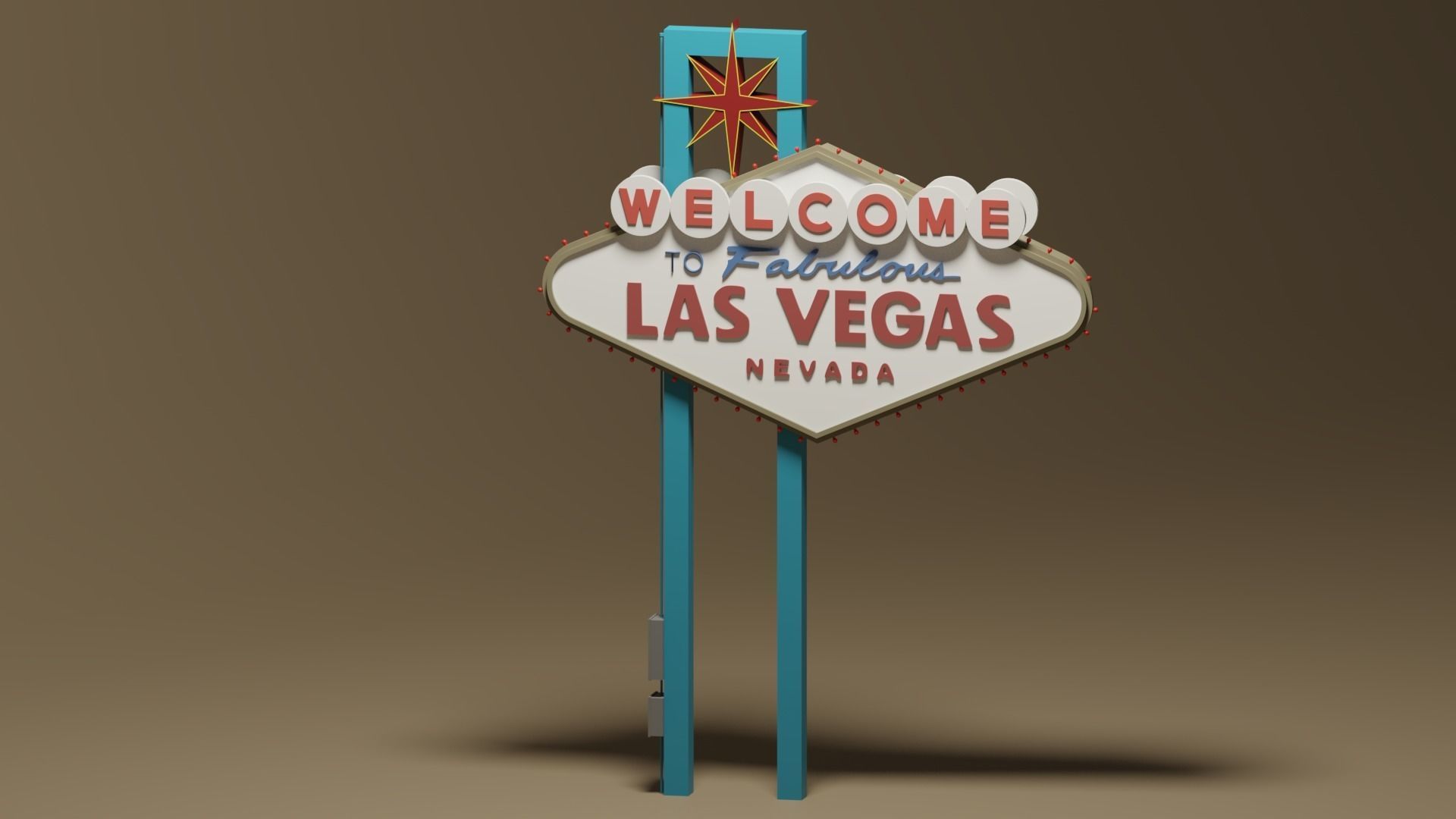 Welcome to Fabulous Las Vegas Sign 3D model_3