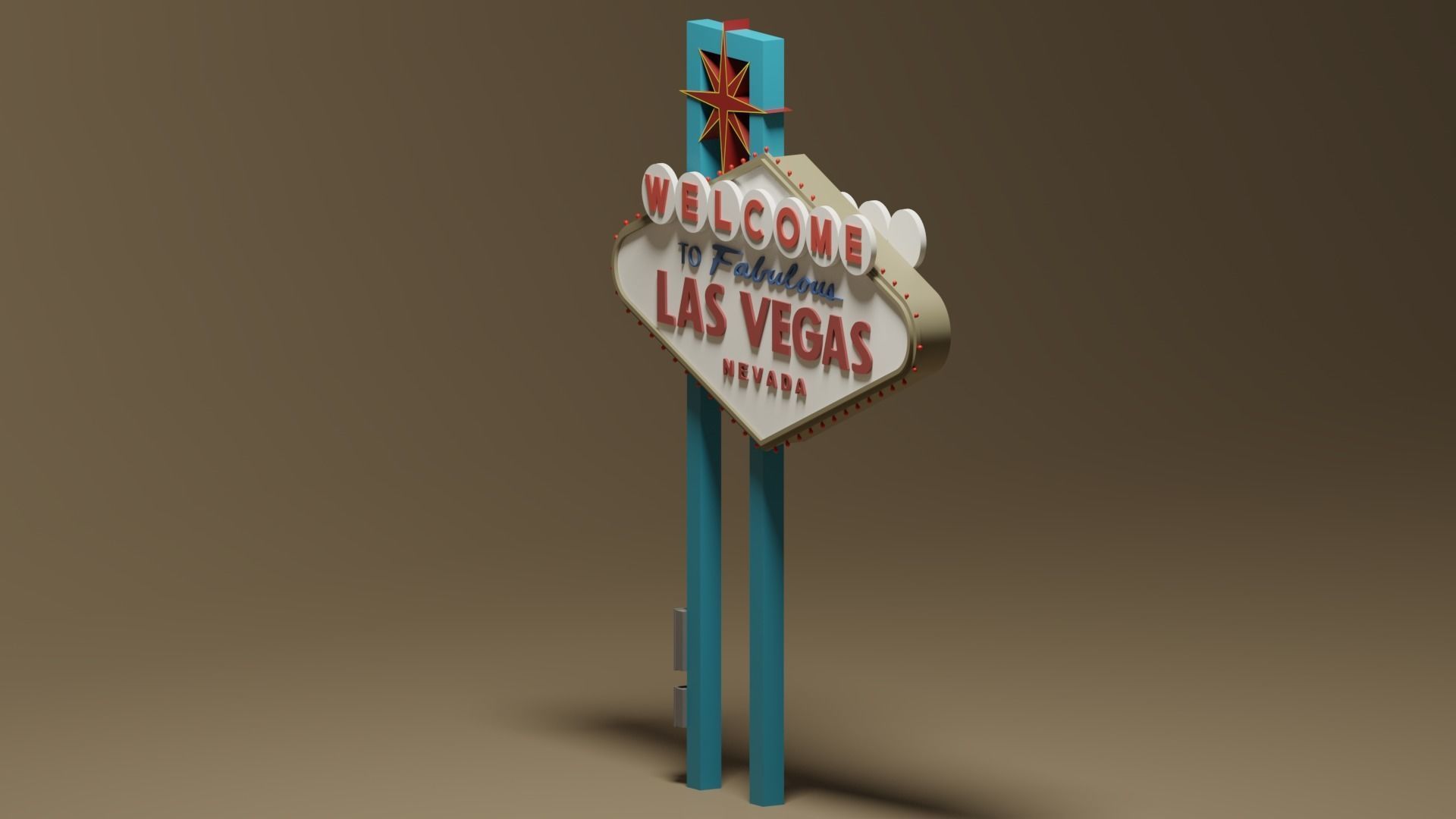 Welcome to Fabulous Las Vegas Sign 3D model_5
