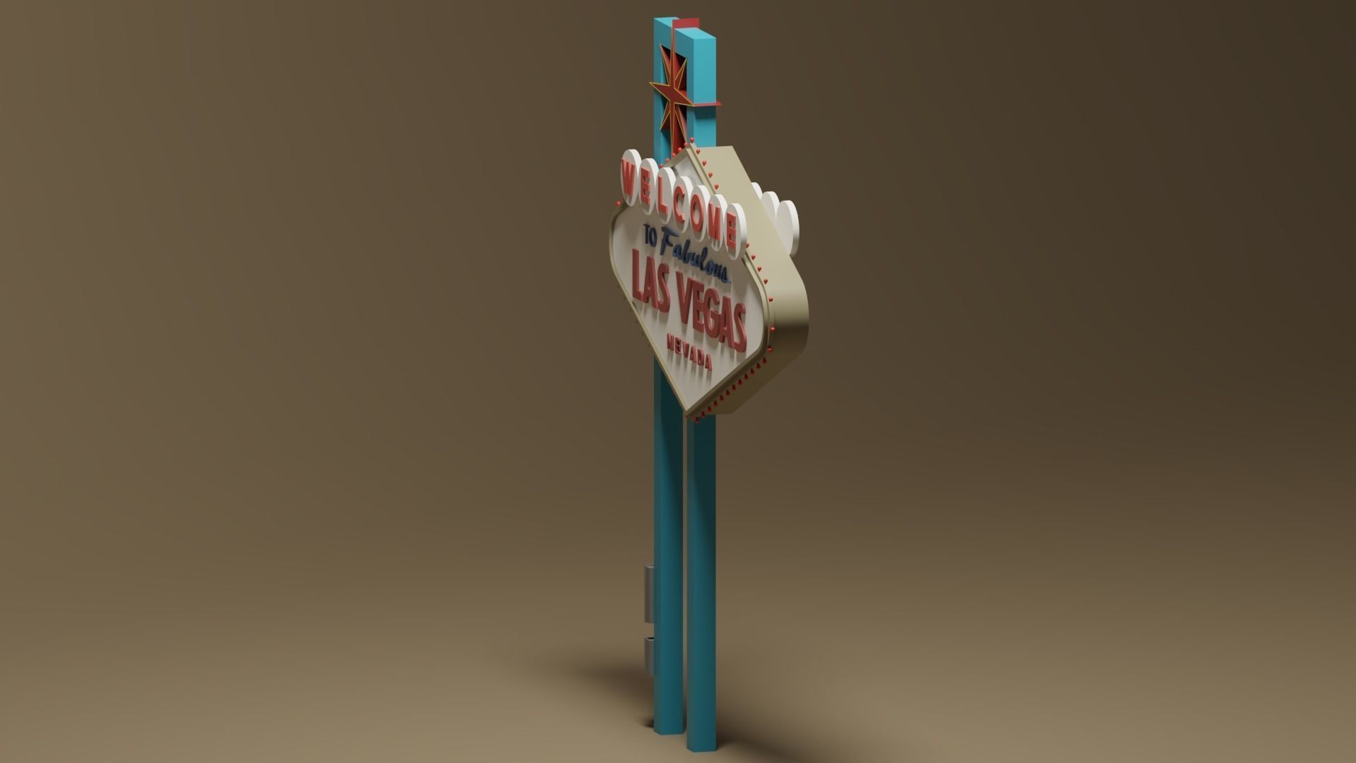 Welcome to Fabulous Las Vegas Sign 3D model_6