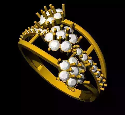 Cluster Ring 3dm and stl file