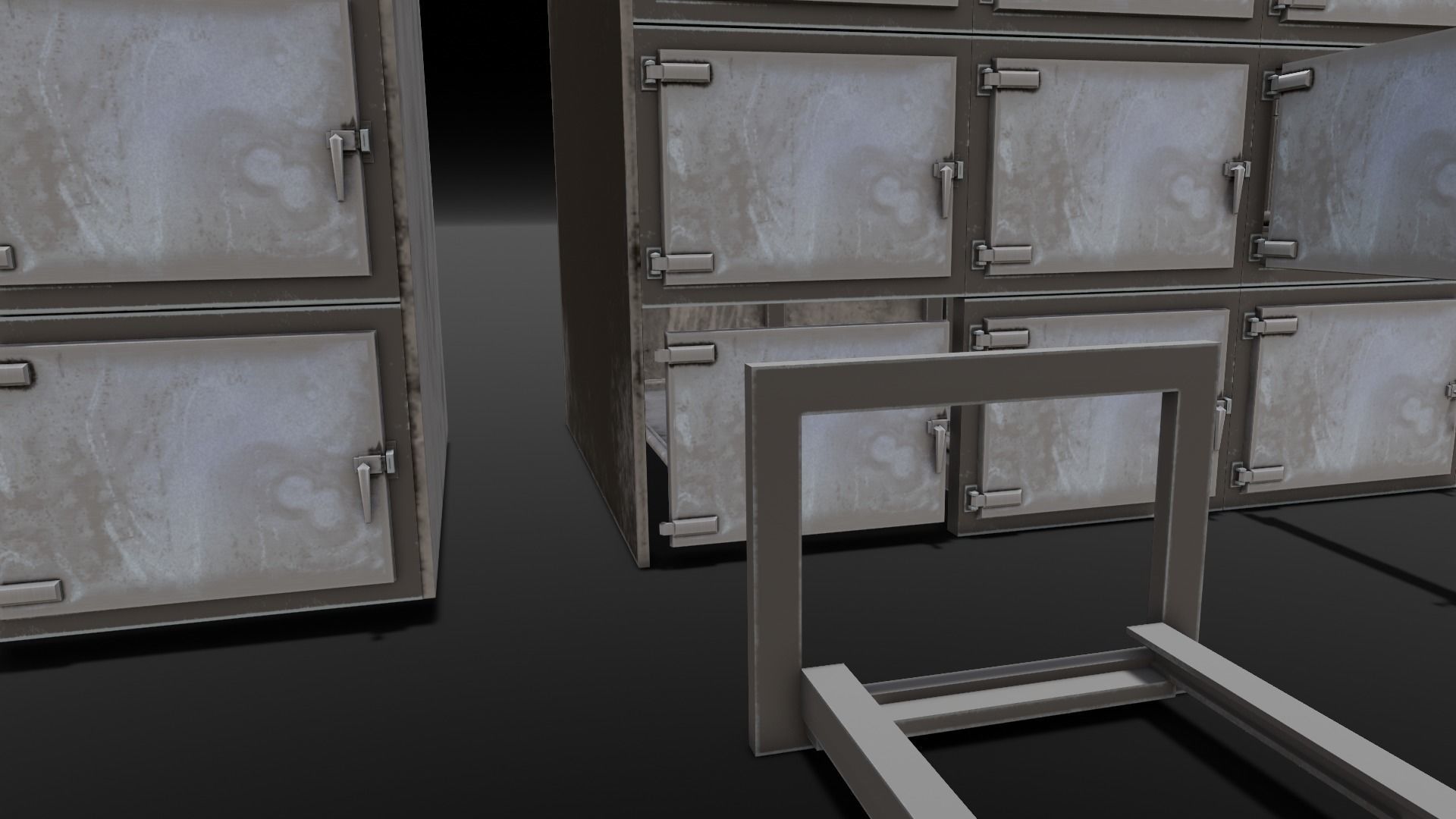 Mortuary Storage Racks 3D Model Low-poly 3D model_16