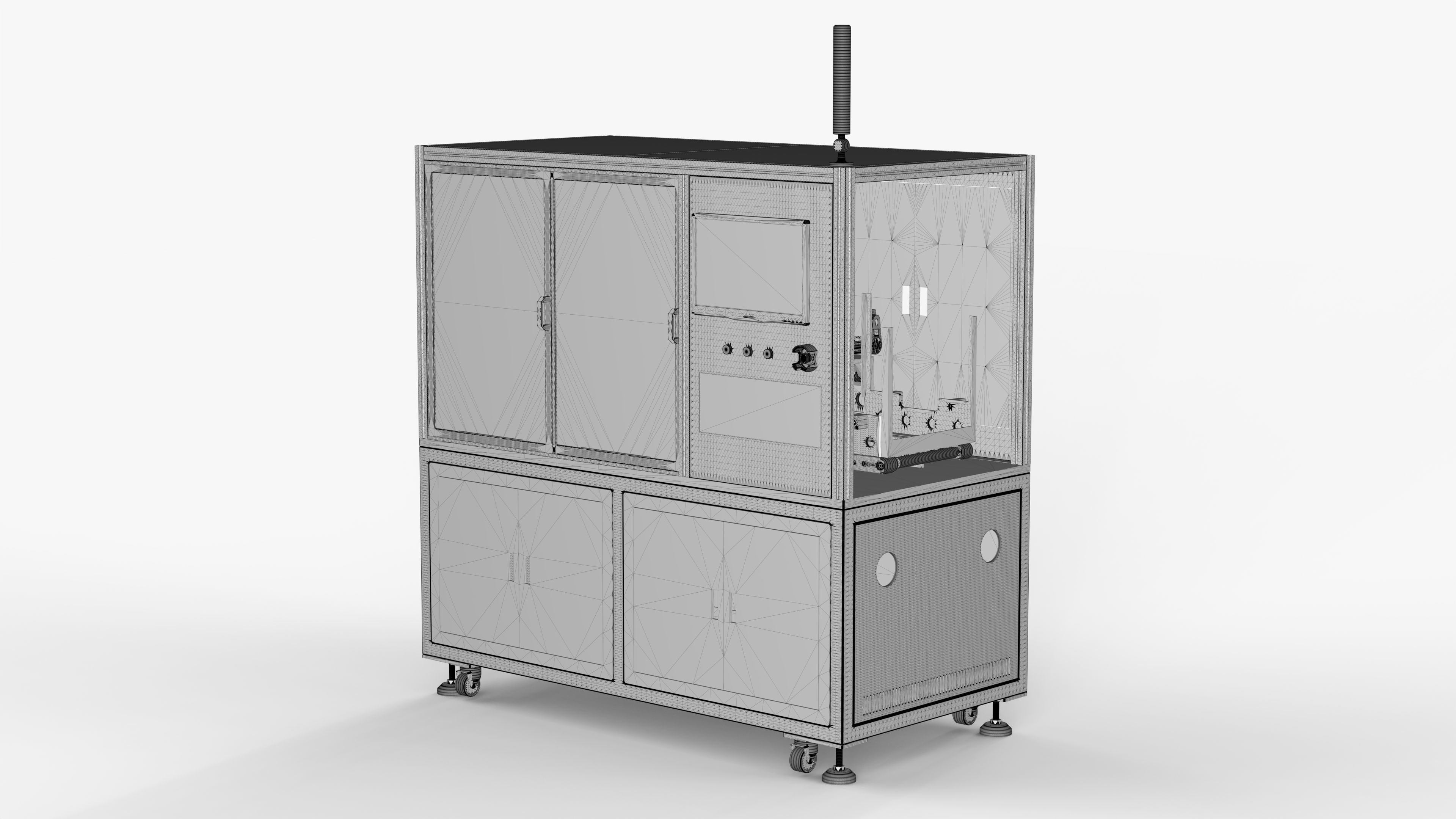 Automatic Tray Dispensing Machine 3D model_18