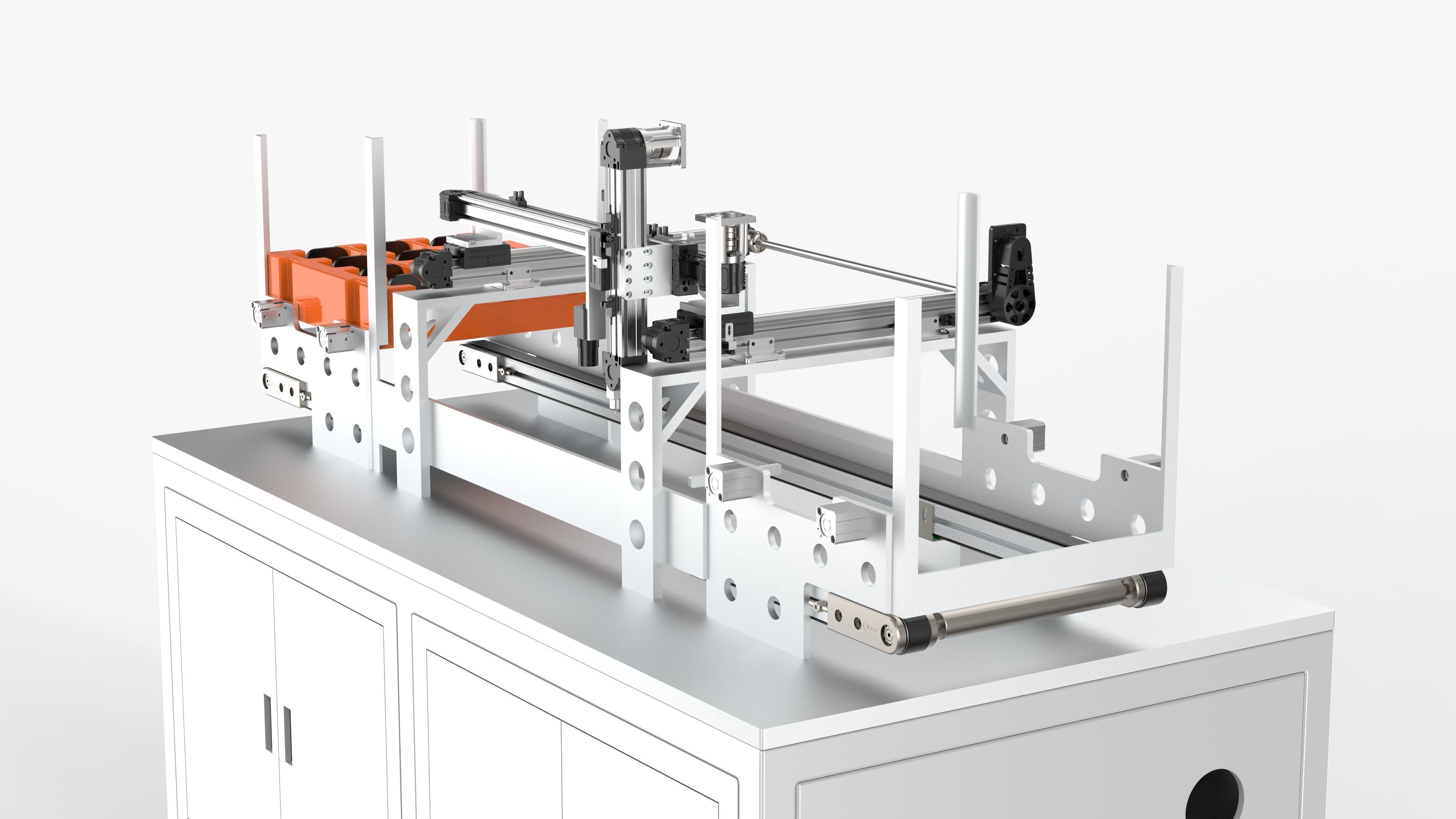 Automatic Tray Dispensing Machine 3D model_11