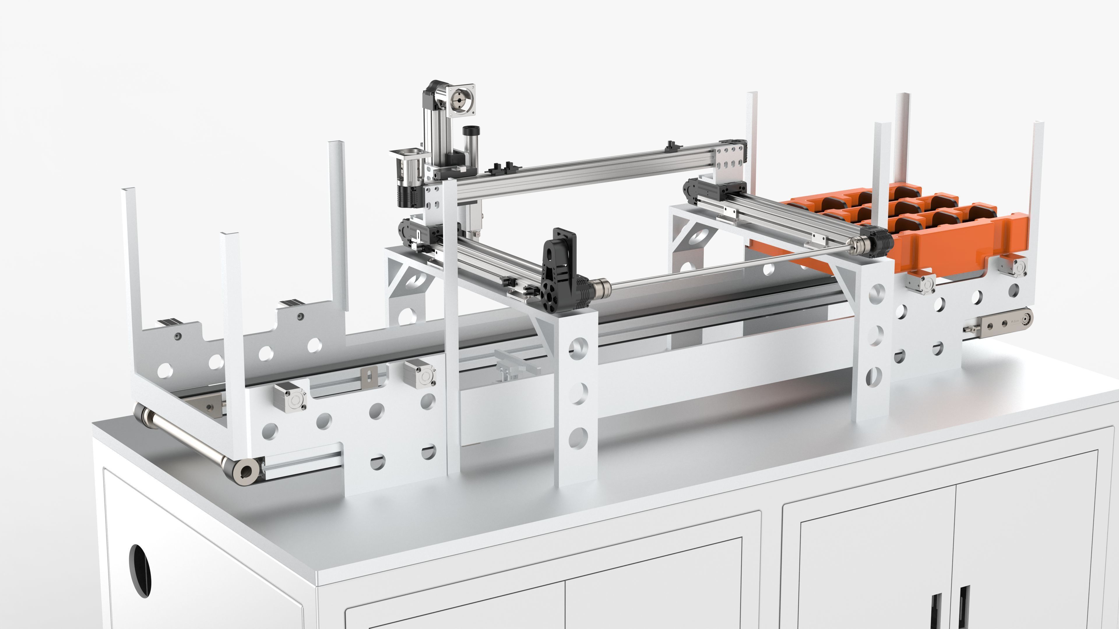 Automatic Tray Dispensing Machine 3D model_12