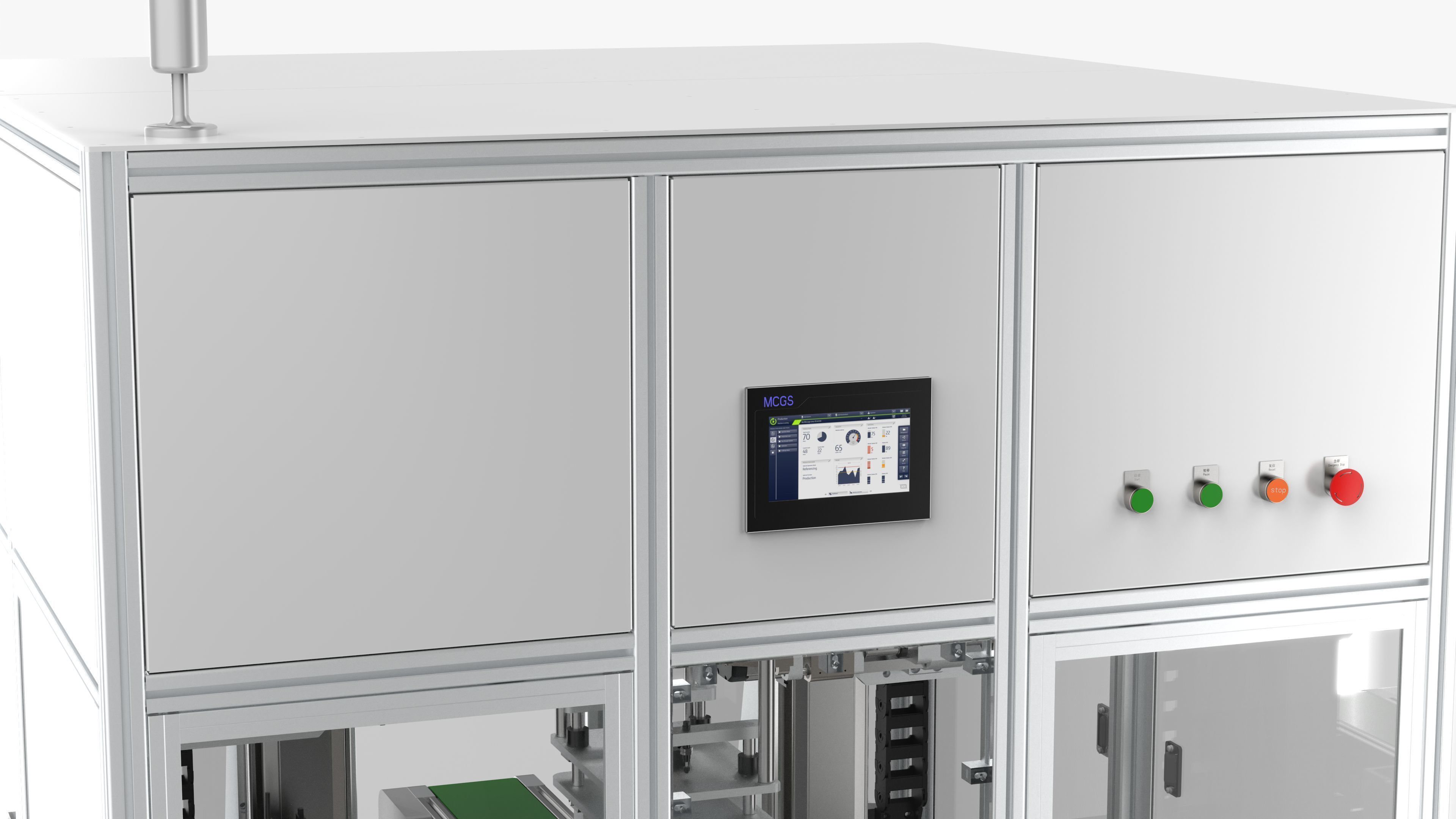 8 Axis Double Sided Spot Welding Machine 3D model_9