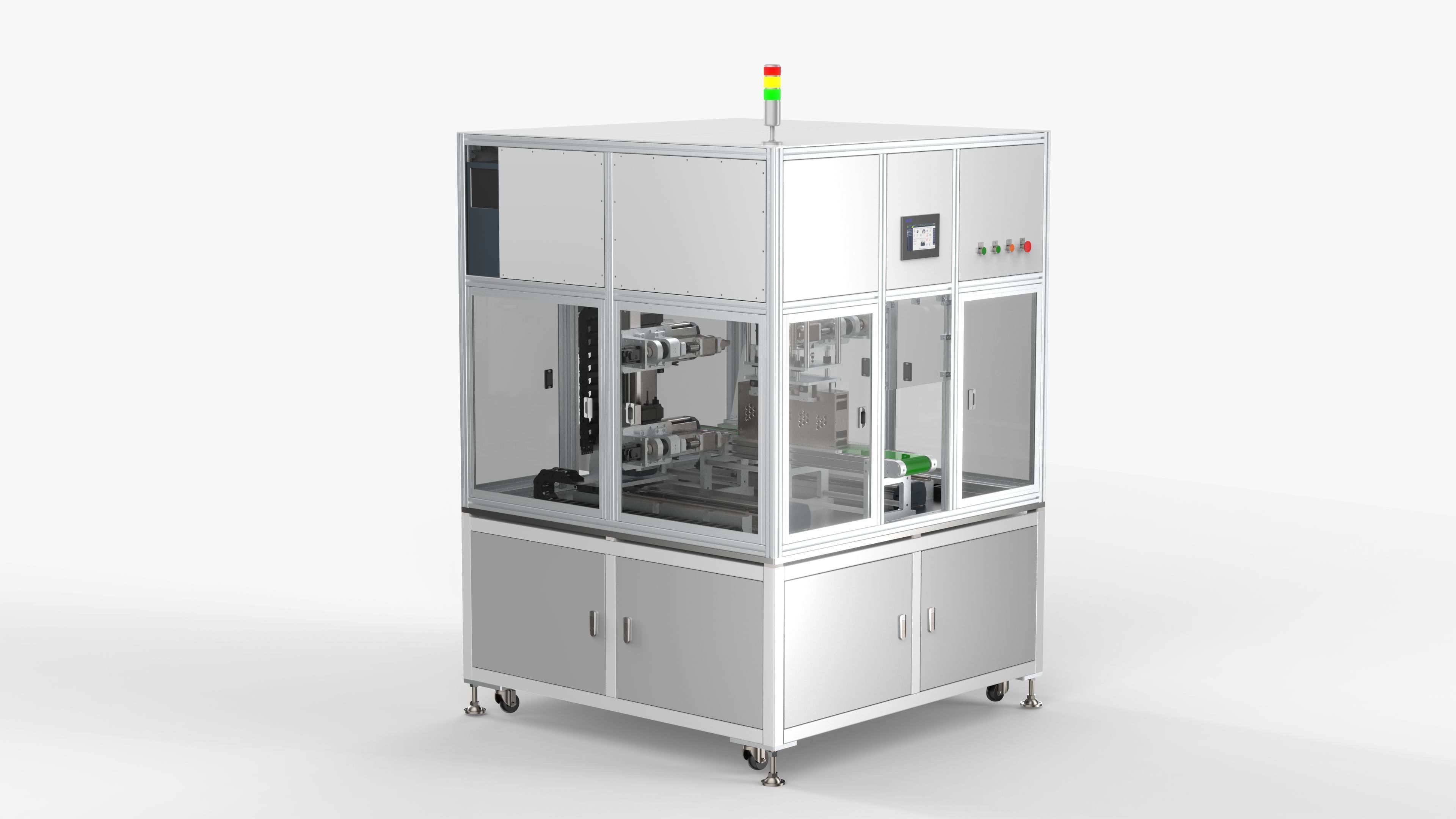 8 Axis Double Sided Spot Welding Machine 3D model_4