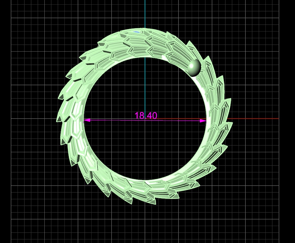 Serpenty snake ring - flexed and riged versions 3D print model 3D print model_7