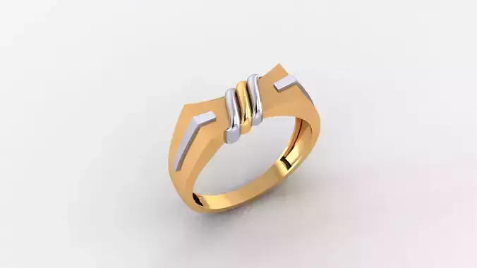 Bold Horizon Band Ring