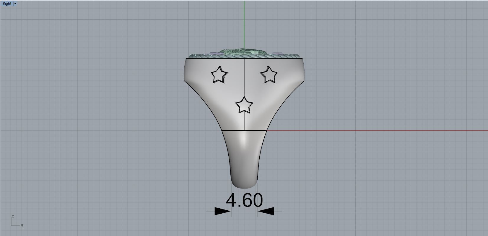 Zodiac Ring Capricorn 3D print model_9