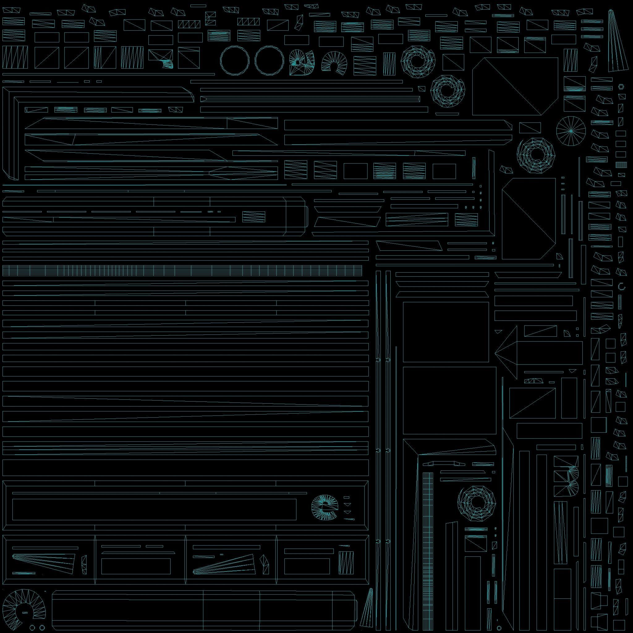 Animated Ice Cream Holographic Neon signs Cyberpunk FOr games Low-poly 3D model_11