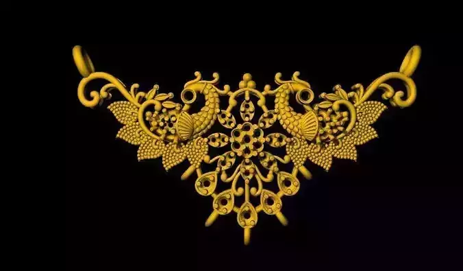 Tanmaniya Necklace 3dm  and stl file