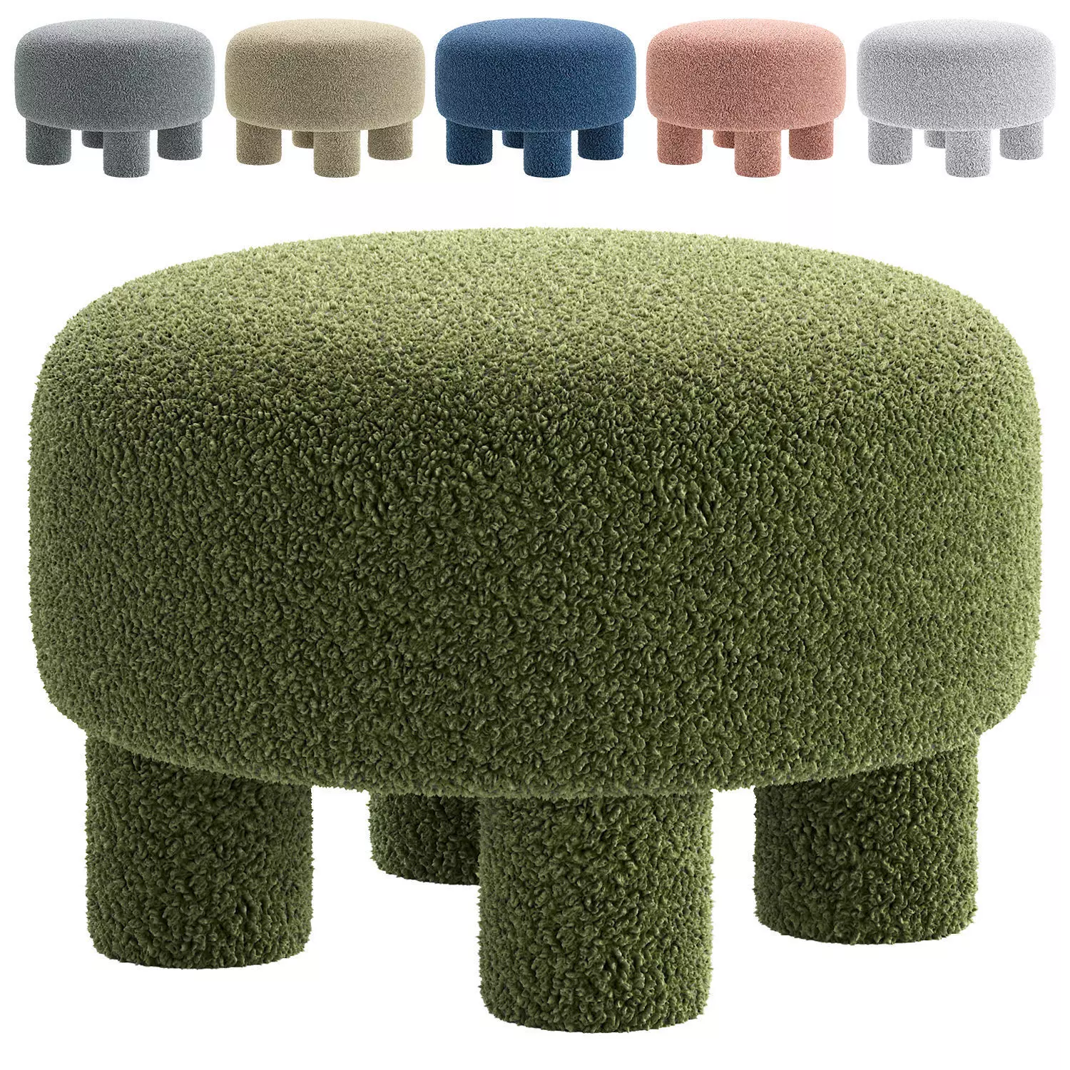 Pouf Ron ron By ogogo 3D model