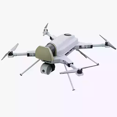 Kargu Drone Low-poly 3D model