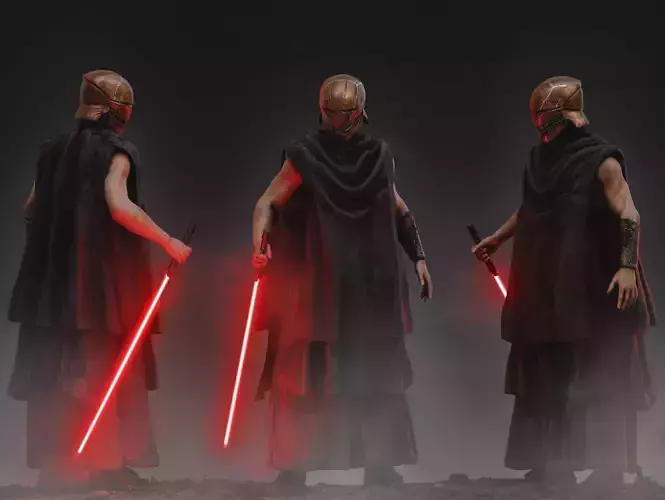 The Stranger Qimir Low-poly 3D model