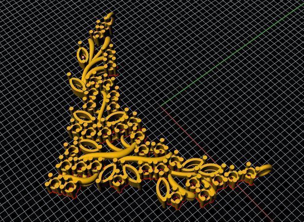 Tanmaniya Necklace 3dm and stl file 3D print model_2