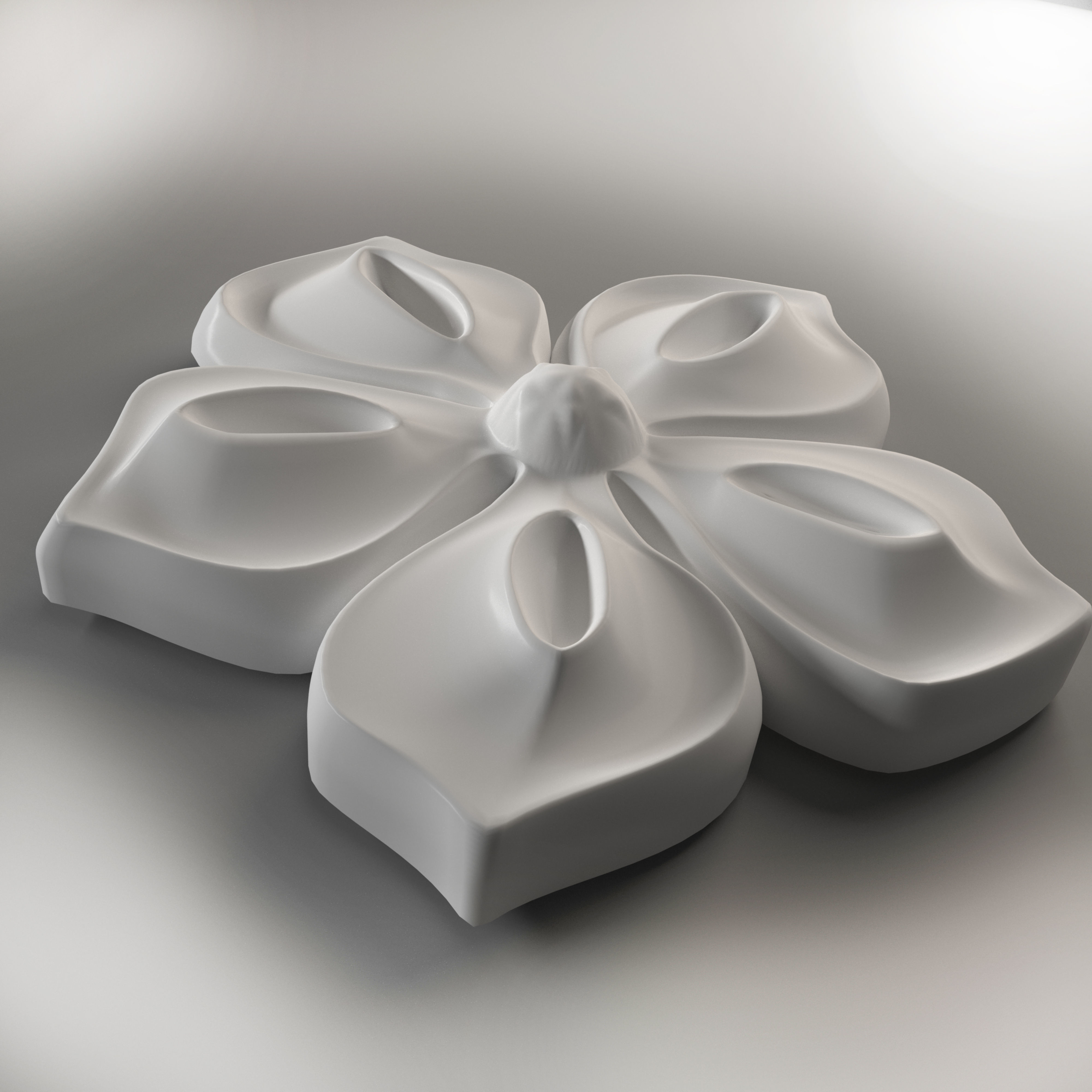 3D stl model of a flower for CNC router Free 3D print model_1